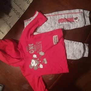 Disney Baby Hoodie and Jogger Set. 0-3M